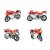 阿古斯塔F4摩托车模型汽车玩具车wl10-06威利(红色)第5张高清大图