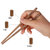 玉米儿童筷子18cm塑料1双装 鸡翅木指纹训练筷第2张高清大图