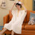 雅黛琳睡裙夏季短袖公主风甜美中长款连衣裙DF33104(白色 M)第2张高清大图