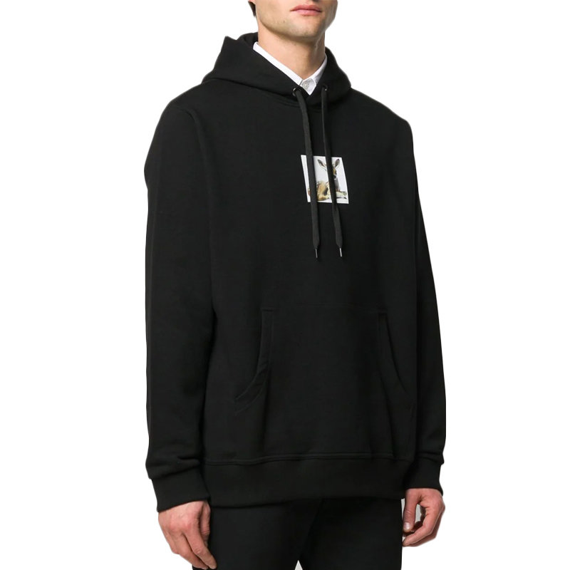 burberry经典男士小鹿卫衣802237401xs黑色时尚百搭