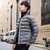 森雷司棉衣男士2018新款冬季加绒加厚棉袄青少年韩版修身短款外套男冬装(灰色 XL)第4张高清大图