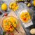 日式金边玻璃沙拉碗碟套装家用饭碗汤碗水果盘创意北欧风甜品餐具(描金大号（送叉子2个）)第3张高清大图
