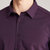 【绅士暗纹】2020秋冬新款纯色加绒保暖舒适男士长袖衬衫(紫色 165)第5张高清大图