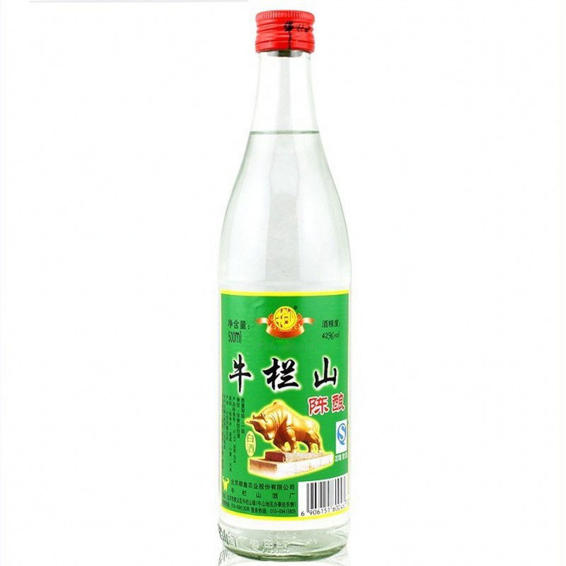 42度牛栏山陈酿二锅头(白瓶)500ml*12/箱