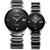 多姆（DOM）手表 时尚商务简约两针洁白面立体镶钻刻度石英腕表(黑色表盘银色表带男表)第4张高清大图