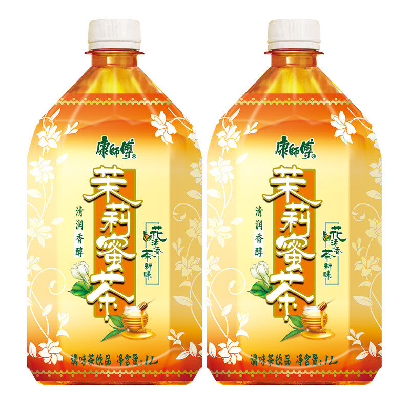 康师傅茉莉蜜茶饮料1l12国美超市甄选