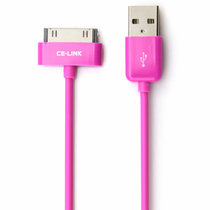 CE-LINK 1016 APPLE 30PIN TO USB适配器(玫红色)