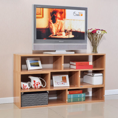简爱空间 SXG6038L型组合电视柜 可伸缩组合电视柜地柜 现代简约小户型厅柜 储物柜(亮光粉枫)