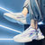 巡航鸟运动鞋男鞋子2021秋季新款潮流男士网面透气休闲跑步鞋(白紫色 44码)第2张高清大图