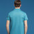 传奇保罗2021夏季新款珠地棉男士休闲短袖t恤男纯色商务Polo衫（M-3XL）ZNM818(天蓝色 XXXL)第2张高清大图
