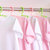 茶花塑料儿童衣架 防滑加厚小号衣撑彩色晾晒架婴儿宝宝干湿衣挂(粉色)第5张高清大图
