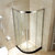 箭牌卫浴（arrow） 整体淋浴房弧扇形玻璃浴室定制简易淋浴房 整体淋浴房(太空铝淋浴房（6MM）)第3张高清大图