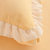 冬季牛奶绒四件套公主风花边加绒加厚双边珊瑚绒床裙被套床上用品(嫩黄)第10张高清大图
