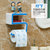 创简坊（CJIANFF）创意数字9塑料肥皂盒 吸盘肥皂架吸壁式香皂盒 浴室卫生间置物(9字蓝色)第4张高清大图