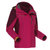 *探路者冬季女子三合一套绒冲锋衣 防风防水冲锋衣TAWC92889(艳紫)第3张高清大图