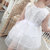 女童连衣裙2021夏装新款童装宝宝公主裙儿童小女孩夏装蓬蓬纱裙子(白色 颜色)第2张高清大图