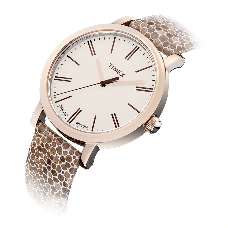 timex天美时14春夏新品手表女时尚简洁复古女表皮带t2p325