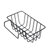 居家水槽铁艺沥水收纳挂篮A768厨房清滤水池清洁品置物架lq5000(白色)第4张高清大图
