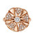 Bvlgari女士玫瑰金色花瓣形状戒指AN857078 时尚百搭第2张高清大图