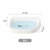 日本AKAW爱家屋肥皂盒浴室卫生间香皂盒双层简约香皂置物架子沥水(蓝色)第2张高清大图