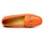 2013新款欧美时尚百搭女鞋 真皮纯手工豆豆鞋 正品定制鞋(橙色 35)第4张高清大图