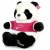 毛绒玩具 可爱运动毛衣熊猫礼物公仔 50cm单只装(红色)第2张高清大图