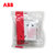 ABB开关插座面板套装德逸系列白色五孔插座86型二三极墙壁电源插座开关面板套餐合集(五孔（10只装）)第3张高清大图