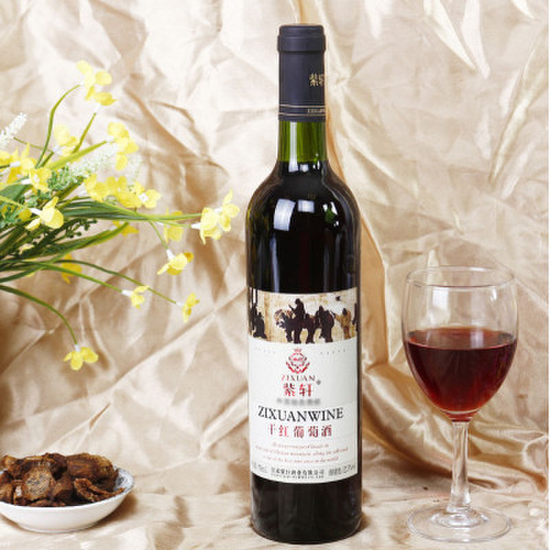 紫轩干红葡萄酒750ml瓶8832