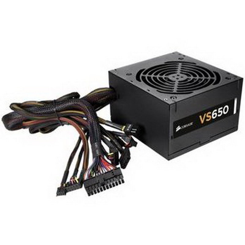 海盗船(corsair)额定650w vs系列 vs650 电源(12cm风扇)
