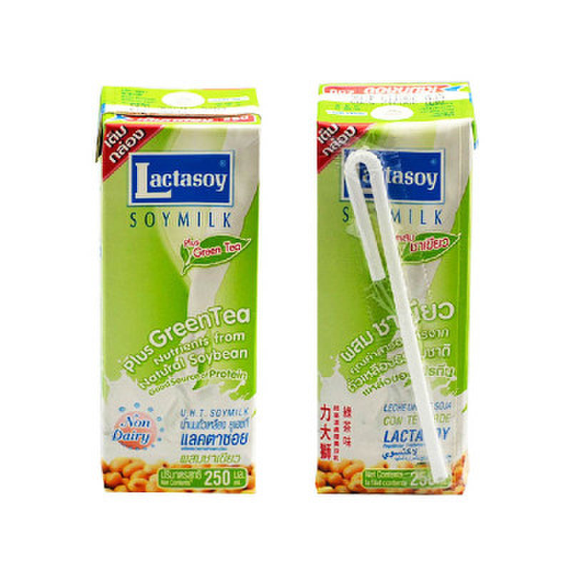 泰国进口力大狮绿茶味豆奶250ml6