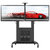 NB AVG1800-60-2A(40-60英寸)双屏视听机柜推车视频会议移动落地电视支架 白色第4张高清大图