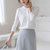 MISS LISA法式镂空冰丝空调开衫女短款 夏季薄款短袖针织开衫K16402(白色 S)第2张高清大图