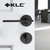 KLC静音门锁室内卧室房门锁简约风格实木门锁具家用通用型把手锁(黑 默认)第5张高清大图