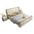 进畅家具 床 欧式真皮床现代简约1.8米双人床1.5米北欧风格奢华结婚床主卧(1.8*2米 床+床垫)第5张高清大图