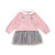 Oissie 奥伊西 1-4岁童装女童翻领连衣裙蓬蓬纱裙婴儿长袖上衣(80厘米（建议6-12个月） 粉色)第2张高清大图