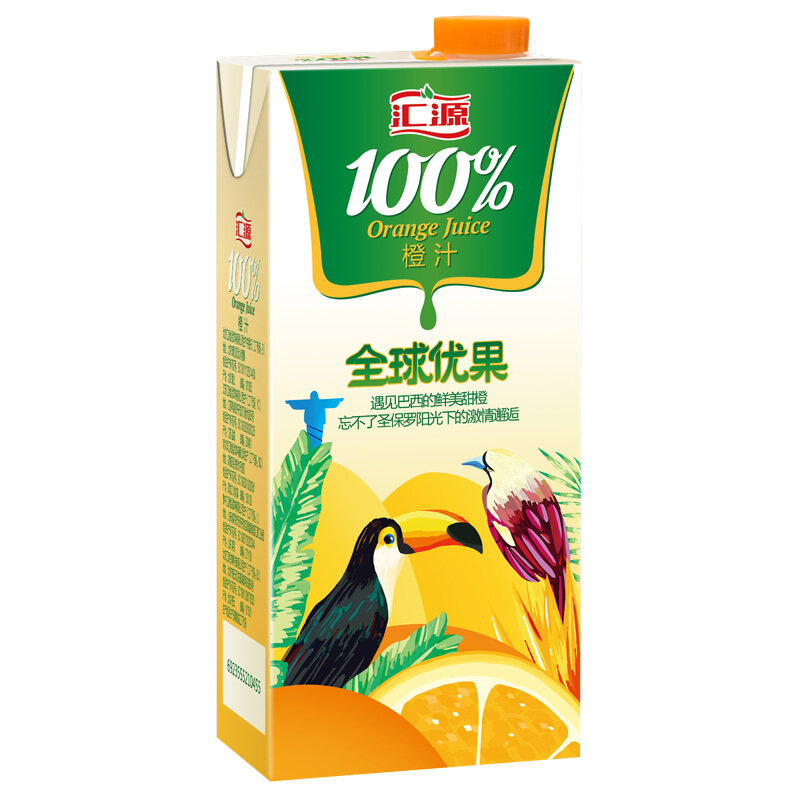 汇源橙汁1l6100果汁营养健康