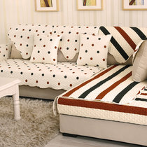 木儿家居 两面可用 裁红点翠双面沙发垫防滑时尚布艺坐垫沙发靠垫(裁红点翠沙发垫 90*160cm)