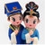 中国传统民俗特色神话戏剧树脂情侣娃娃人偶创意家居婚房装饰摆件 送结婚婚庆婚礼礼品(凤求凰)第2张高清大图