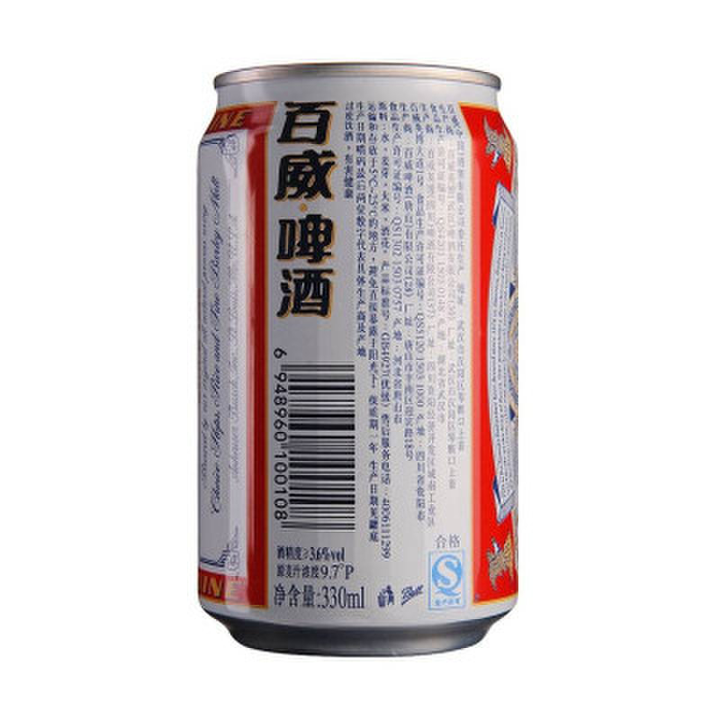 百威啤酒330ml/瓶