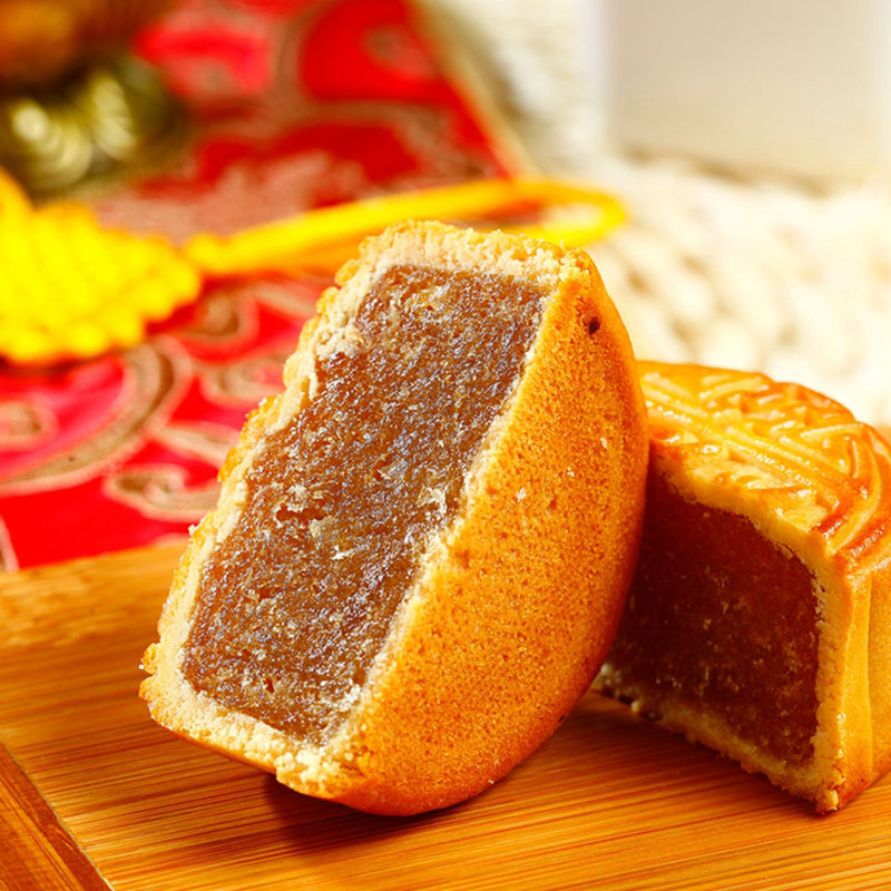 稻香村月饼糖醇福月月饼礼盒450克
