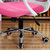 匠林家私椅子弓形椅升降办公椅电脑椅家用(粉色 白框)第5张高清大图
