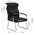 俊采云JCY-B14电脑椅办公椅子人体工学家用弓形职员椅舒适久坐会议室座椅黑网椅（单位：把）(黑色)第5张高清大图