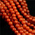 天然川料柿子红南红玛瑙素珠项链\缠绕款佛珠手链 直径4-4.9mm第3张高清大图