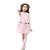 夏季新品女童棉麻连衣裙韩版棉质休闲居家外穿公主裙子(130 粉色)第3张高清大图