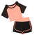 韩版瑜伽服套装女弹力修身速干短袖跑步运动户外健身服两件套女(灰色 M)第2张高清大图