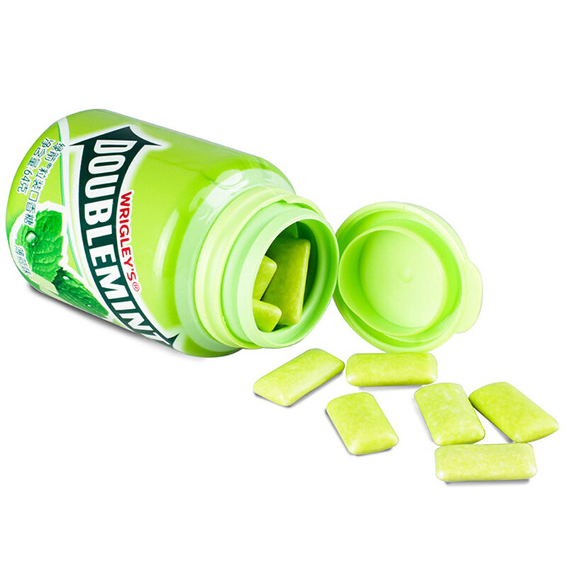 绿箭口香糖原味薄荷味约40粒64g清新口气约会接吻糖