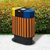 南方分类环保垃圾桶小区绿化马路边草坪垃圾桶户外分类垃圾箱钢木垃圾筒公园果皮箱GPX-52(进口山樟木)第5张高清大图