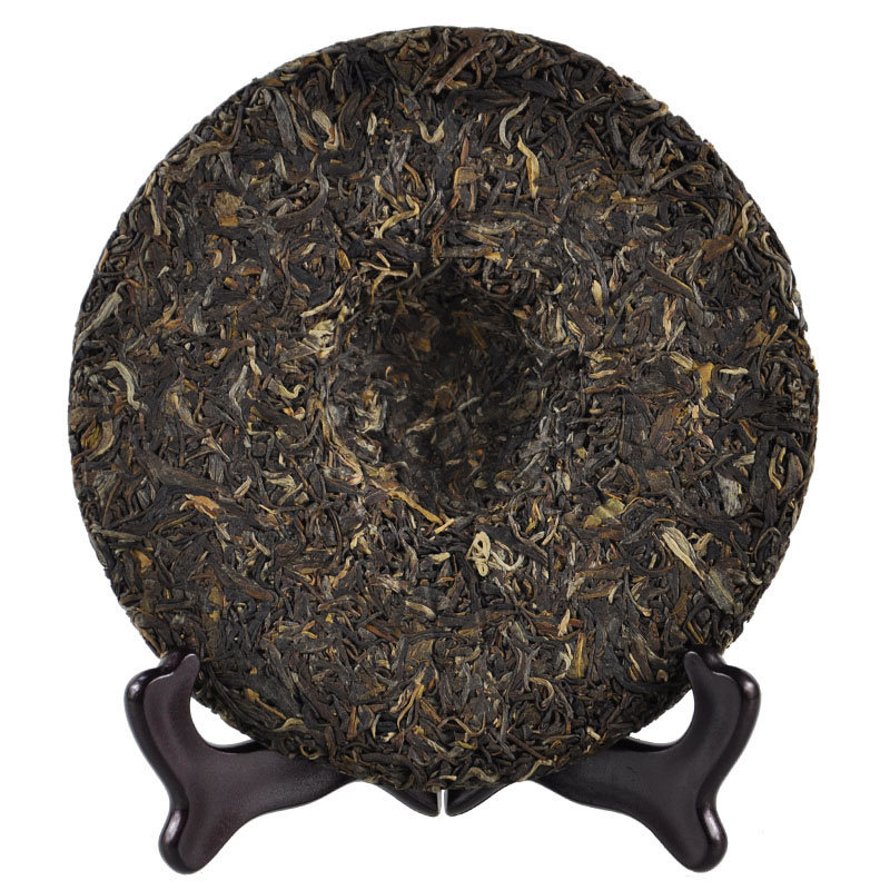 中粮集团 中茶牌 普洱茶 生茶 2014年 布朗孔雀青饼 357克