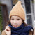 帽子女秋冬天韩版潮羊毛帽可爱尖尖顶女巫帽针织毛线帽677888(桔色 弹力均码)第3张高清大图