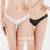 LPCSS品牌低腰内裤女莫代尔窄边超性感女士夏季薄款白色三角裤LPC(性感黑+极地白+星灰蓝 XL)第6张高清大图